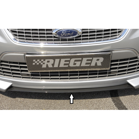 Rieger lipa pod přední nárazník SG-Design Rieger pro Ford Mondeo BA7 combi, fastback, sedan před faceliftem, 03/07-09/10, plast ABS s povrchovou úpravou Carbon-Look