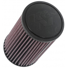 K&N univerzální kulatý zkosený filtr se vstupem 70 mm a výškou 203 mm, gumový vrchlík