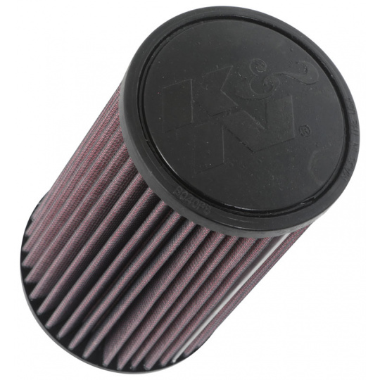 K&N univerzální kulatý zkosený filtr se vstupem 70 mm a výškou 203 mm, gumový vrchlík