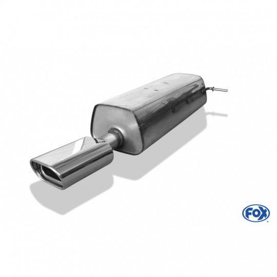 Fox Sportauspuff koncový tlumič výfuku s koncovkou 135x80 Typ 53 pro Peugeot 307 Break, SW s motorem 2.0