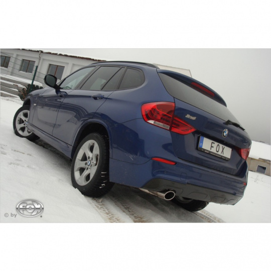 Fox Sportauspuff koncový tlumič výfuku s koncovkou 115x85 Typ 32 pro BMW X1 Diesel 2009- s motorem 2.0 D