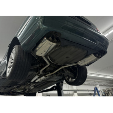 Fox Sportauspuff koncový tlumič výfuku s koncovkou 2x63 Typ 28 na obou stranách směrem dolů pro BMW řada 7 E38 s motorem 3.0, 3.5, 4.0 Fox Sportauspuff koncový tlumič výfuku s koncovkou 2x63 Typ 28 na obou stranách směrem dolů pro BMW řada 7 E38 s motorem 3.0, 3.5, 4.0