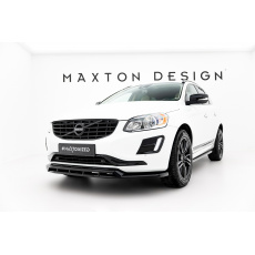 Maxton Design spoiler pod přední nárazník pro Volvo XC60 Mk1 Facelift, černý lesklý plast ABS Maxton Design spoiler pod přední nárazník pro Volvo XC60 Mk1 Facelift, černý lesklý plast ABS