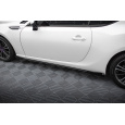 Maxton Design křidélka bočních difuzorů pro Subaru BRZ Mk1, Mk1 Facelift, černý lesklý plast ABS