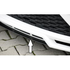 Rieger lipa pod přední nárazník Rieger pro Seat Leon Cupra 5F 3-dvéř. (sc), 5-dvéř., 5-dvéř. (ST/Combi) po faceliftu, 01/17-, plast ABS s povrchovou úpravou Carbon-Look