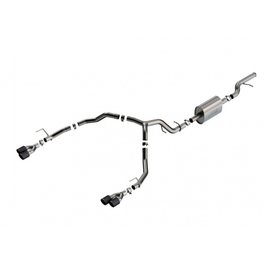 Borla Cat-Back výfukový systém "S-Type" pro Chevrolet Tahoe Premier 5,3L V8 automat, 2WD/4WD, 4.-dveř., r.v. 2021-2024, typ koncovek: karbonové Borla Cat-Back výfukový systém "S-Type" pro Chevrolet Tahoe Premier 5,3L V8 automat, 2WD/4WD, 4.-dveř., r.v. 2021-2024, typ koncovek: karbonové