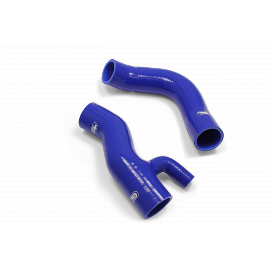 Samco Sport 2-dílná sada silikonových hadic pro vedení tlakového vzduchu pro Ford Focus RS Mk1 2002 - 2004 2.0l Turbo Duratec s 25mm výstupem na BOV ventil, barva: modrá