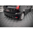 Maxton Design "Street Pro" boční difuzory pod zadní nárazník pro Ford Fiesta ST Mk6, plast ABS bez povrchové úpravy, s červenou linkou