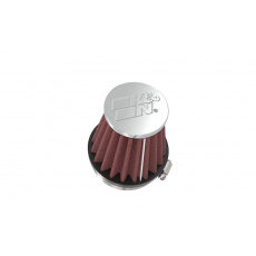 K&N univerzální kulatý zkosený filtr se vstupem 54 mm a výškou 76 mm, kovový vrchlík