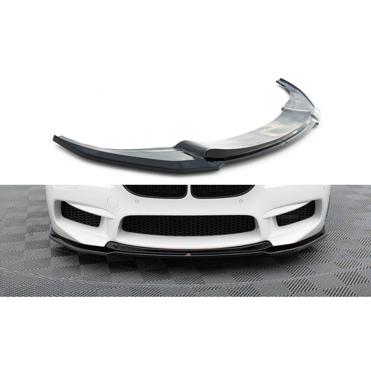 Maxton Design spoiler pod přední nárazník ver.2 pro BMW M6 F06, černý lesklý plast ABS