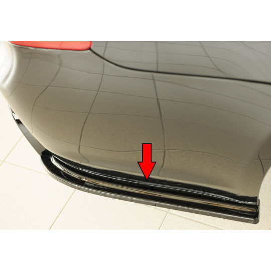 Rieger spoiler pod zadní nárazník na pravé straně pro BMW řada 3 E91 touring r.v. 09/08-, plast ABS lakovaný do černé lesklé barvy