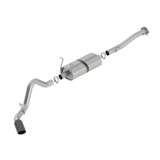 Borla Cat-Back výfukový systém "S-Type" typ 36 pro GMC Sierra 2500 6,0l 4WD, 4-dvéř. CC/SB 153.7" WB, r.v. 2015 - 2019, typ koncovek: černé Borla Cat-Back výfukový systém "S-Type" typ 36 pro GMC Sierra 2500 6,0l 4WD, 4-dvéř. CC/SB 153.7" WB, r.v. 2015 - 2019, typ koncovek: černé