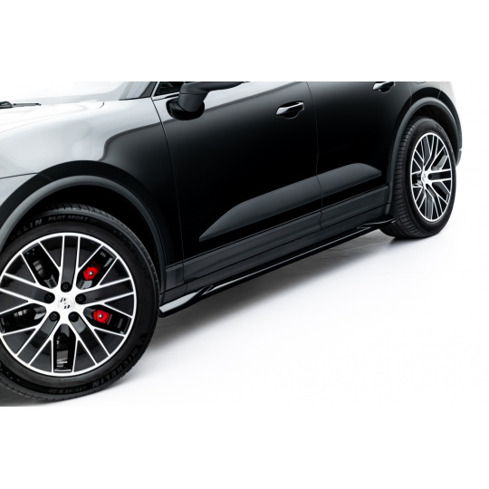 Maxton Design difuzory pod boční prahy pro Porsche Macan EV Mk1, černý lesklý plast ABS