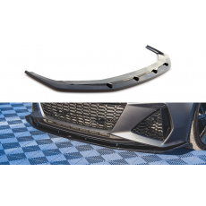 Maxton Design spoiler pod přední nárazník ver.2 pro Audi RS6 C8, černý lesklý plast ABS
