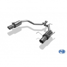 Fox Sportauspuff koncový tlumič výfuku s koncovkou 1x90 Typ 25 na obou stranách pro Suzuki Swift IV 2010- s motorem 1.2