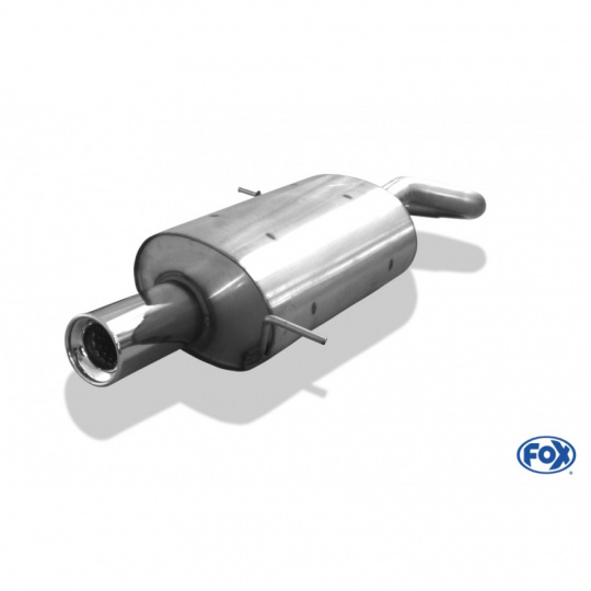 Fox Sportauspuff koncový tlumič výfuku s koncovkou 1x90 Typ 13 pro Chrysler PT-Cruiser s motorem 1.6, 2.0, 2.2 CRD, 2.4