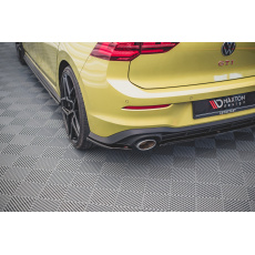 Maxton Design boční difuzory pod zadní nárazník ver.2 pro Volkswagen Golf GTI Mk8, černý lesklý plast ABS, Clubsport