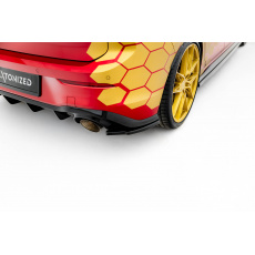 Maxton Design boční difuzory pod zadní nárazník ver.2 pro Volkswagen Golf GTI Mk8, černý lesklý plast ABS, Clubsport