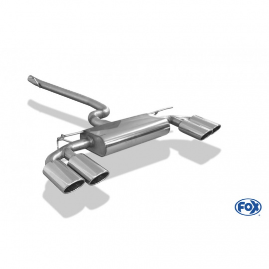 Fox Sportauspuff koncový tlumič výfuku s koncovkou 2x115x85 Typ 32 na obou stranách pro Volkswagen Golf VII 2012- s motorem 2.0 TDI