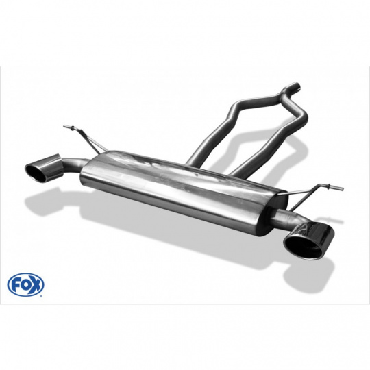 Fox Sportauspuff koncový tlumič výfuku s koncovkou 140x90 Typ 32 na obou stranách pro Volkswagen Touareg 7L s motorem 2.5 R5 TDI, 3.0 V6 TDI, 3.2 V6 Fox Sportauspuff koncový tlumič výfuku s koncovkou 140x90 Typ 32 na obou stranách pro Volkswagen Touareg 7L s motorem 2.5 R5 TDI, 3.0 V6 TDI, 3.2 V6