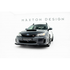 Maxton Design "Street Pro" spoiler pod přední nárazník s křidélky pro Subaru Impreza WRX STi Mk3 Facelift, plast ABS bez povrchové úpravy