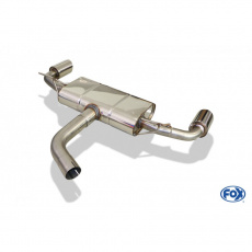 Fox Sportauspuff koncový tlumič výfuku s koncovkou 1x100 Typ 25 na obou stranách pro Volkswagen Golf VII 2012- s motorem 2.0 228 kW