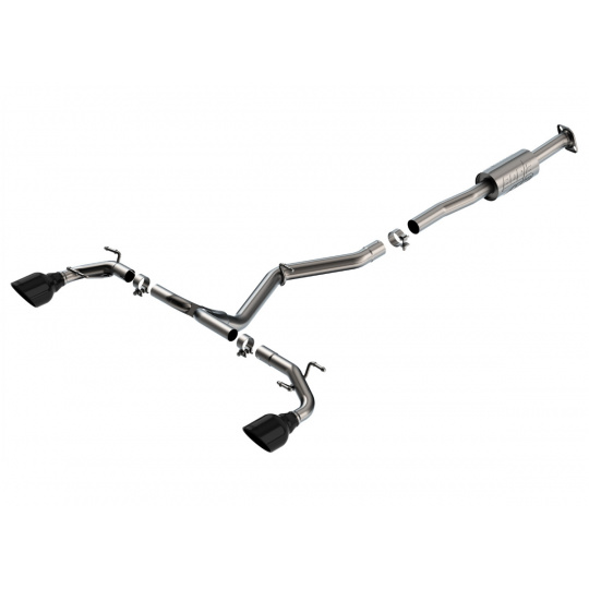 Borla Cat-Back výfukový systém "ATAK" pro Toyota GR86 2,4l 4-válec RWD 2-dvéř. r.v. 2022-2023, typ koncovek: černé Borla Cat-Back výfukový systém "ATAK" pro Toyota GR86 2,4l 4-válec RWD 2-dvéř. r.v. 2022-2023, typ koncovek: černé