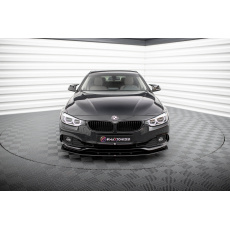 Maxton Design "Street Pro" spoiler pod přední nárazník pro BMW řada 4 F36, plast ABS bez povrchové úpravy, s červenou linkou