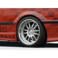 Rieger lem blatníku widebody II pro BMW řada 3 E36 kabriolet, kupé, GFK (laminát), mont. strana levá