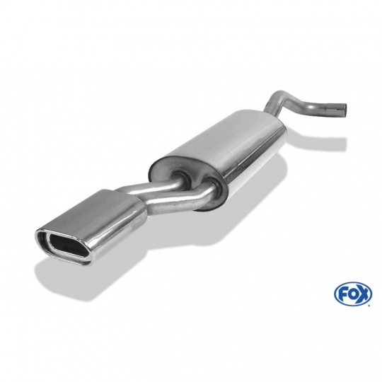 Fox Sportauspuff koncový tlumič výfuku s koncovkou 135x80 Typ 53 pro Audi A4 B5 s motorem 1.6, 1.8, 1.8 T, 1.9 TDI, 2.4, 2.5 TDI, 2.6, 2.8