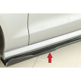 Rieger spoiler pod boční práh mont. strana pro Audi A6 S6 4G, C7 sedan, 02/12-08/14, plast ABS lakovaný do černé lesklé barvy