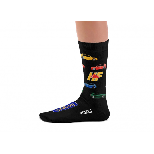 Sparco ponožky s motivem Lancia Delta, barva: černá