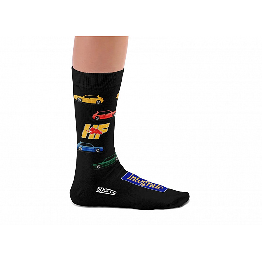 Sparco ponožky s motivem Lancia Delta, barva: černá