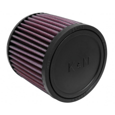 K&N univerzální kulatý filtr se vstupem 62 mm a výškou 102 mm, gumový vrchlík, vnější průměr 114 mm