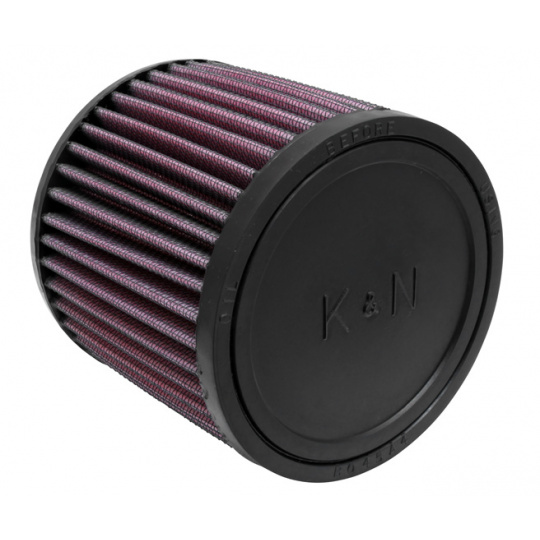 K&N univerzální kulatý filtr se vstupem 62 mm a výškou 102 mm, gumový vrchlík, vnější průměr 114 mm