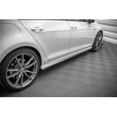 Maxton Design "Street Pro" difuzory pod boční prahy pro Volkswagen Golf R Mk7, plast ABS bez povrchové úpravy