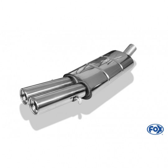 Fox Sportauspuff koncový díl výfuku s koncovkou 2x76 Typ 13 pro Audi 90 89 s motorem 1.6, 1.6 D/TD, 1.8, 1.9 TD, 2.0, 2.0 16V, 2.3, 2.6, 2.8