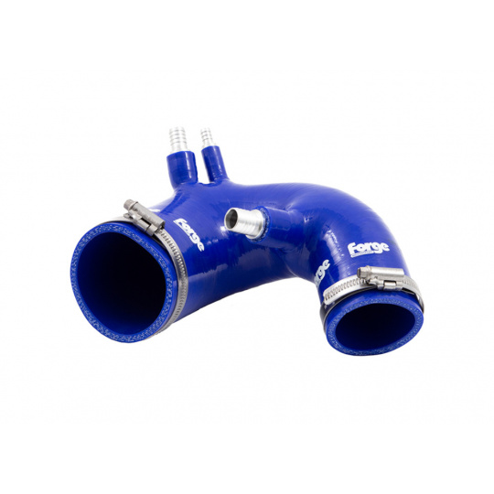 Forge Motorsport silikonová sací hadice k turbodmychadlu pro Fiat 500 Abarth T-Jet s turbodmychadlem IHI, barva hadice: modrá Forge Motorsport silikonová sací hadice k turbodmychadlu pro Fiat 500 Abarth T-Jet s turbodmychadlem IHI, barva hadice: modrá