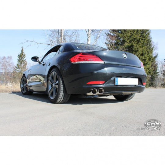 Fox Sportauspuff koncový tlumič výfuku s koncovkou 2x80 Typ 25 pro BMW Z4 E89 2009- s motorem 2.5