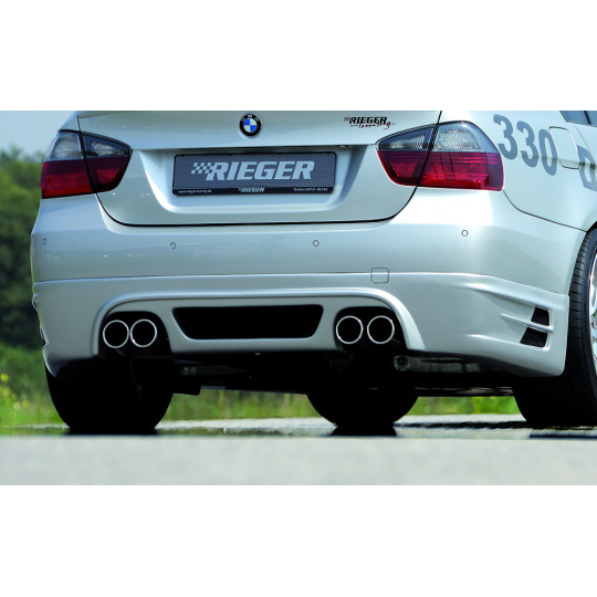 Rieger spoiler pod zadní nárazník BMW E90 335i Optik pro BMW řada 3 E90, E91 sedan, touring vč. faceliftu r.v. 03/05-08/08, 08/05-08/08, 09/08-, plast ABS bez povrchové úpravy Rieger spoiler pod zadní nárazník BMW E90 335i Optik pro BMW řada 3 E90, E91 sedan, touring vč. faceliftu r.v. 03/05-08/08, 08/05-08/08, 09/08-, plast ABS bez povrchové úpravy
