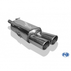 Fox Sportauspuff koncový tlumič výfuku s koncovkou 2x100 Typ 16 pro Peugeot RCZ 2010- s motorem 1.6, 2.0 D