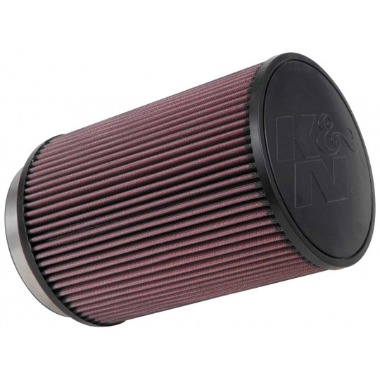 K&N univerzální kulatý filtr se vstupem 127 mm a výškou 229 mm, gumový vrchlík