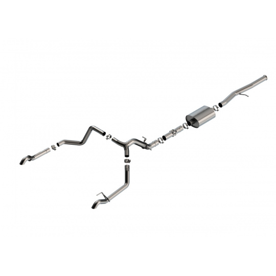 Borla Cat-Back výfukový systém "ATAK" pro GMC Sierra 1500 AT4X, 6,2L V8, automat, 4WD, CC s SB (5'9'') 147,4'' WB, r.v. 2022-2023 Borla Cat-Back výfukový systém "ATAK" pro GMC Sierra 1500 AT4X, 6,2L V8, automat, 4WD, CC s SB (5'9'') 147,4'' WB, r.v. 2022-2023