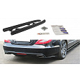 Maxton Design boční difuzory pod zadní nárazník pro Mercedes CLS C 218/Standard, plast ABS bez povrchové úpravy