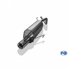 Fox Sportauspuff koncový tlumič výfuku s koncovkou 1x90 Typ 13 pro Toyota Starlet s motorem 1.0, 1.3