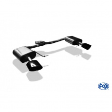 Fox Sportauspuff koncový tlumič výfuku s koncovkou 160x90 Typ 38 černá na obou stranách pro Seat Leon 5F ST s motorem 2.0, ST Cupra 300 Fox Sportauspuff koncový tlumič výfuku s koncovkou 160x90 Typ 38 černá na obou stranách pro Seat Leon 5F ST s motorem 2.0, ST Cupra 300