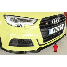 Rieger lipa pod přední nárazník pro Audi A3 S3 8V 3-dvéř. (hatchback 8V1), 5-dvéř. (sportback 8VA) po faceliftu, 09/16-, plast ABS lakovaný do černé lesklé barvy Rieger lipa pod přední nárazník pro Audi A3 S3 8V 3-dvéř. (hatchback 8V1), 5-dvéř. (sportback 8VA) po faceliftu, 09/16-, plast ABS lakovaný do černé lesklé barvy