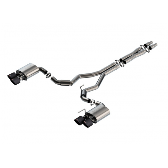 Borla Cat-Back výfukový systém "S-Type" pro Ford Mustang Dark Horse 5l V8, automat/manual, 2-dveř., r.v. 2024-, typ koncovek: karbonové Borla Cat-Back výfukový systém "S-Type" pro Ford Mustang Dark Horse 5l V8, automat/manual, 2-dveř., r.v. 2024-, typ koncovek: karbonové