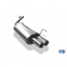 Fox Sportauspuff koncový tlumič výfuku s koncovkou 2x76 Typ 13 pro Audi 80 B4 s motorem 1.6, 1.9 D, 2.0