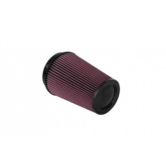 K&N univerzální kuželovitý zkosený filtr se vstupem 127 mm a výškou 224 mm, karbonový vrchlík
